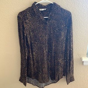 Cheetah print button up!